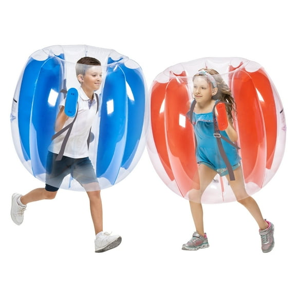 VEVOR Inflatable Bumper Balls 2-Pack, 3FT/0.9M Body Sumo Zorb Balls for Kids & Teens,Durable PVC Human Hamster Bubble Balls for Outdoor Team Gaming Play, Bumper Bopper Toys for Playground,Yard,Par