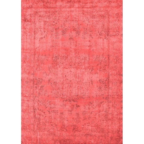Ahgly Company Indoor Rectangle Oriental Red Industrial Area Rugs, 2' x 5'