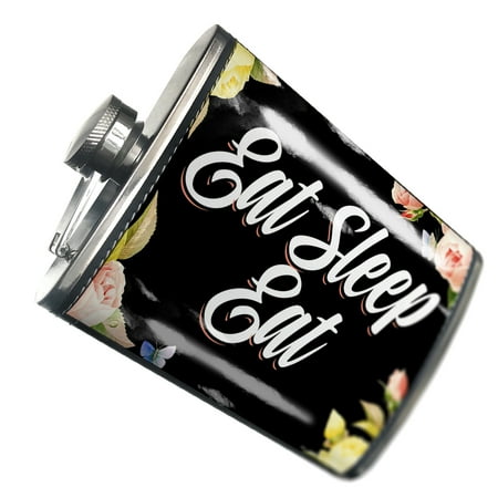 

NEONBLOND Flask Floral Border Eat Sleep Eat