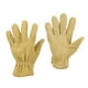 thumbnail image 3 of Par de guantes de soldadura resistentes al desgaste, protección laboral amarilla dividida en vaca para conductores (XL), 3 of 9