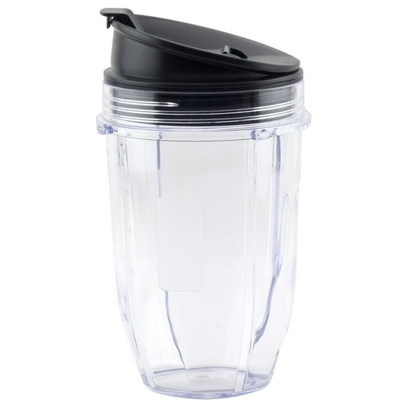 18 oz Cup with Sip & Seal Lid Replacement Parts 427KKU450 408KKU641 Compatible with Nutri Ninja Auto-iQ BL480 BL640 CT680 Blenders