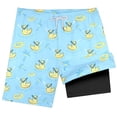 thumbnail image 4 of JIAYUE Boys Beach Swim Trunks With Compression Liner Pockets Drawstring Animal Graphic Prints Cute Swimsuit For Kids Comfortable Swimming Shorts, 4 of 4
