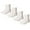 White 12, variant on Carolina Ultimate Mens Womens Socks, Non-Binding Diabetic Cotton Crew Socks, 4 Pairs