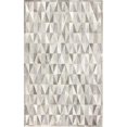 thumbnail image 1 of Bashian H112-GY-8X10-H27 Santa Fe Collection Geometric Contemporary Leather Hand Stitched Area Rug, Grey - 8 x 10 ft., 1 of 1