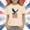 Khaki, variant on Girls Patriotic 4th of July American Flag Eagle Graphic T-Shirt Short Sleeve 3 Years Pink,Size 3 T