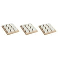 thumbnail image 1 of Maytalsory Rustic Wood Earring Card Holder with Tray for Jewelry Display Showcasing Collection 9 Pair White 3Set, 1 of 6