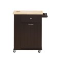 thumbnail image 4 of ACME Zina Kitchen Cart in Natural & Wenge, 4 of 7