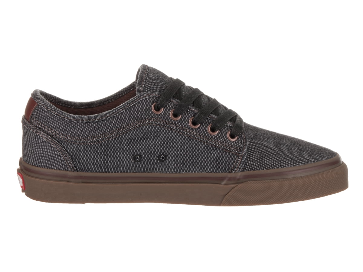 vans chukka low oxford black & gum skate shoes