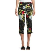 The Pioneer Woman Floral Tie Hem Capri Pants, Womens
