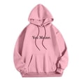 thumbnail image 6 of YaEYa Dear Person Behind Me Graphic Hoodies for Men Funny Novelty Pullover Sweatshirt Xmas Gifts Sincerely Yours Hoodie Pink XL, 6 of 7