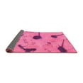 thumbnail image 2 of Ahgly Company Indoor Round Abstract Pink Modern Area Rugs, 8' Round, 2 of 4