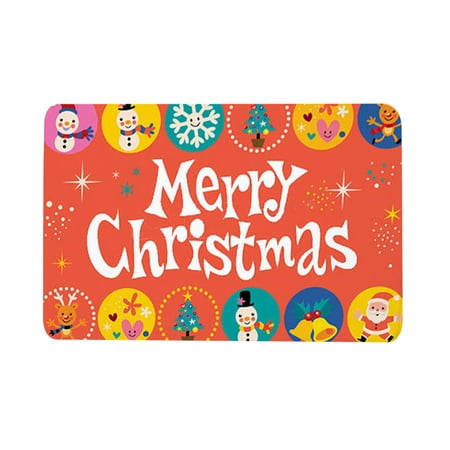 

Hinvhai Clearance 1Pc Merry Christmas Welcome Doormats Indoor Home Carpets Decor 40X60Cm