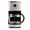 thumbnail image 1 of Open Box Haden Coffee Machine 12 Cup Programmable Drip CoffeeMaker Putty/Chrome, 1 of 9