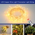 thumbnail image 3 of Honganda Christmas Fairy Lights, 10/20 FT Battery Operated Firecracker Starry LED Lights Window Curtain Decoration for Party, 3 of 9