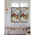 thumbnail image 2 of Farmhouse Cow 2 Panel Kitchen Curtains for Windows, Country Sunflowers Pig Cabin Barn Wooden Bathroom Privacy Curtain, Home Décor Window Treatment for Bedroom/Living Room 55"x45", 2 of 6