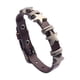 thumbnail image 1 of Pulsera de cuero PU con forma de estrella, estilo gótico, ajustable, con cierre de hebilla de roca. Marrón, 1 of 9