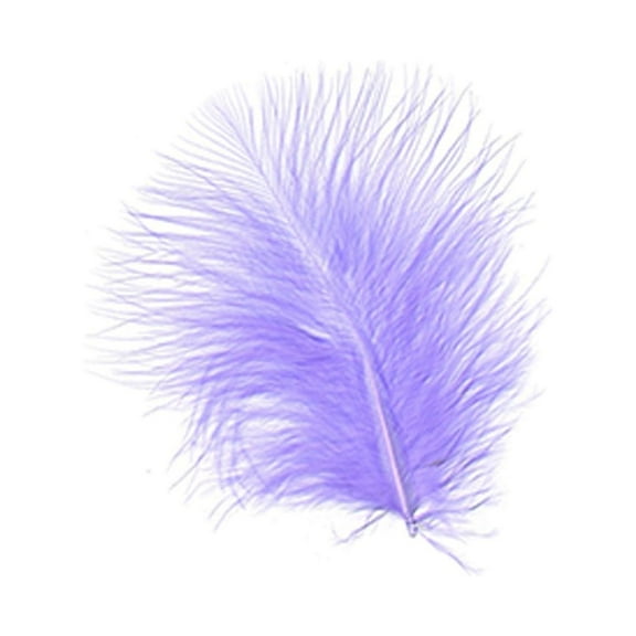 Zucker Feather Products Loose Dyed Turkey Marabou Feathers - 1-4" - Lavender