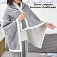 thumbnail image 4 of Guardurnaity Capa de forro polar suave y cálida, chal de invierno, chal acolchado acogedor para la oficina, manta cálida simple, manta de oficina, Abrigos y chamarras rosa 85*120 cm, 4 of 6