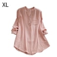 thumbnail image 2 of Qarigey Lookwoild Mujer Verano Gypsy Baggy Túnica Tops Camisa Blusa de manga larga Tallas grandes 6-26 Prendas para la parte del cuerpo rosado SG Qarigey AP000936-10, 2 of 6