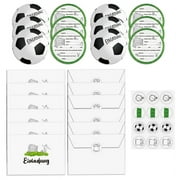 TINYSOME 12pcs/lot Soccer Themed Birthday Invitations German Football Invitation Card