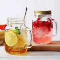 thumbnail image 2 of POINTERTECK Glass Mug With Handle Lid Drinking Jar Clear Cup for Tea Coffee, 2 of 6