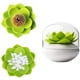 thumbnail image 3 of Caja de almacenamiento de hisopos de algodón con forma de flor de loto, hisopos de algodón, almacenamiento de cosméticos, decoración de baño, verde Ormromra ZJWJ430-1, 3 of 6