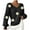 Black, variant on ZUKMRJPC Women's V Neck Sweater Long Sleeve Casual Fashion 3D Crochet Flower Chunky Knitted Pullover Sweater Fall Winter Warm Cozy Tops