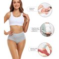 thumbnail image 3 of wirarpa Women's Cotton Underwear Full Coverage Brief Panties 5 Pack Sizes 5-10, 3 of 6