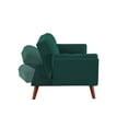 thumbnail image 6 of Linen Sofa Furniture Adjustable Backrest Recliner, Green, 6 of 10