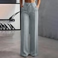 thumbnail image 5 of Kezqiaxn Business Casual Pants for Women Drawstring High Waisted Dressy Work Pants with Pockets Plus Size Clothes for Women, 5 of 8