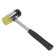 thumbnail image 4 of Martillo de goma, mazo de goma desmontable de doble cabeza para artesanías de cuero, joyería, instalación de suelos de carpintería, 4 of 5