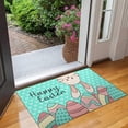 thumbnail image 6 of Faptoena Happy Easter Bunny Eggs Door Mat Cute Rabbit Printed Floor Mats Indoor Outdoor Non Slip Rubber Absorp Water Entrance Rugs Easter Day Welcome Mats Home Decor Doormat 17 x 30 Inch, 6 of 6