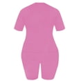 thumbnail image 4 of LovelyWholesale Rhinestone Pink Letter Shorts Set 2-Piece Outfit Casual Stylish Set, 4 of 4