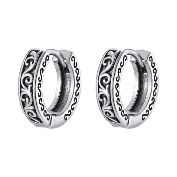 VNOX Hoop Earrings Men Stainless Steel Mens Earrings Hypoallergenic Earrings for Men Gift for Dad