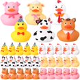 thumbnail image 1 of Set de Patitos de Goma con Animales de Granja, Etiquetas y Bandas Elásticas, 1 of 7