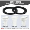thumbnail image 4 of 2 Pcs Toilet Flush Ball Seal 385311658 Replacement Kit, RV Toilet Flush Ball Seal Replacement for Dometics 300/310/320 RV Toilet Parts, Rubber Toilet Seal Parts to Solve The Leakage Problem, 4 of 7