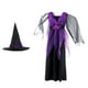 thumbnail image 4 of 1 set Kids Halloween Theme Cosplay Trajes de bruja con sombrero Vestido para niños, 4 of 5