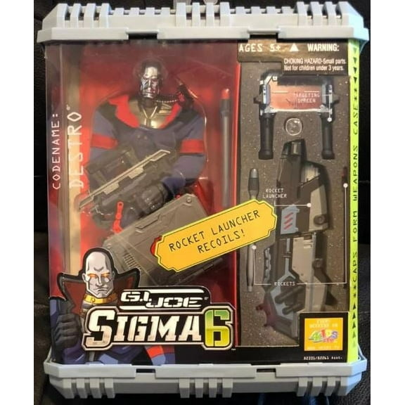 G.I. Joe Sigma 6 Destro Action Figure with Accessories 2006 Hasbro