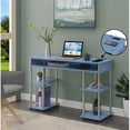 thumbnail image 1 of Designs2Go No Tools Student Desk with Charging Station in Blue Wood Finish, 1 of 6