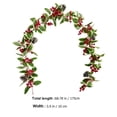 thumbnail image 2 of BESTYASH Red Berry Garland Plastic Christmas Party Decoration for Holiday Home Decor and Festive Celebration, 2 of 8