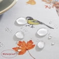 thumbnail image 4 of Trucks Pumpkins Leaves Print Tablecloth Rectangle 60 x 84 Inch Waterproof Stain Resistant Fabric Table Cloth, Polyester Table Cover for Fall, Harvest, Thanksgiving, Party, Farmhouse, White, 4 of 5