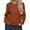 Brown, variant on Timegard Fall Sweaters for Women Crewneck Long Sleeve Pullover Casual Comfy Knitted Tops Solid Color