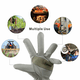thumbnail image 5 of 1 par de guantes de piel de vacuno para trabajos de jardinería, corte, construcción, moto, muñeca elástica, unisex, 5 of 5