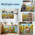 thumbnail image 6 of Spring Wildflower Cabinet Curtains 28"W x 51"L,Dustproof Sink Skirt Curtain for Kitchen Bathroom,Floral Leaves Country Pastoral Adhesive Desk Skirt Privacy Curtains for Pantry Classroom Office Closet, 6 of 8