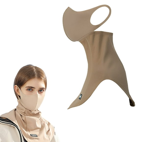 Arc-Shaped Neck Gaiter Face Mask Balaclava with Ear Loop Filter Dust Mask Scarf