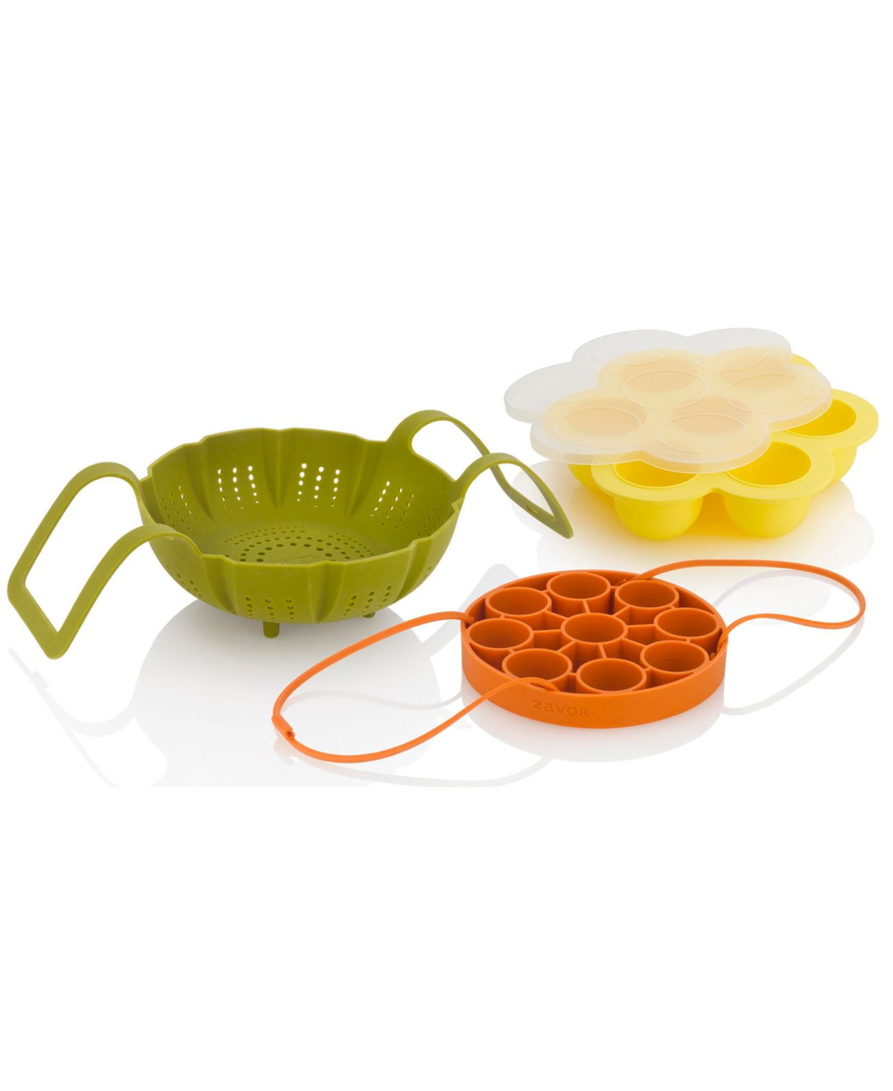 Zavor Everyday Pressure Cooker Accessories Set - Steamer, Rack and Egg Mold