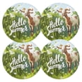 thumbnail image 2 of Goat Sheep Summer Greed Black Round Placemats Plate Mats 15 Inch Non-Slip Heat Resistant Washable PVC Set Indoor for Kitchen Dining Table 1PC, 2 of 6