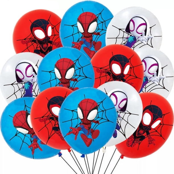 Globos de látex de Spiderman para niños, 10/20/30 piezas, 12 pulgadas, decoraciones para fiesta de cumpleaños, juguetes para niños, suministros para fiesta de Baby Shower(style A 20pcs