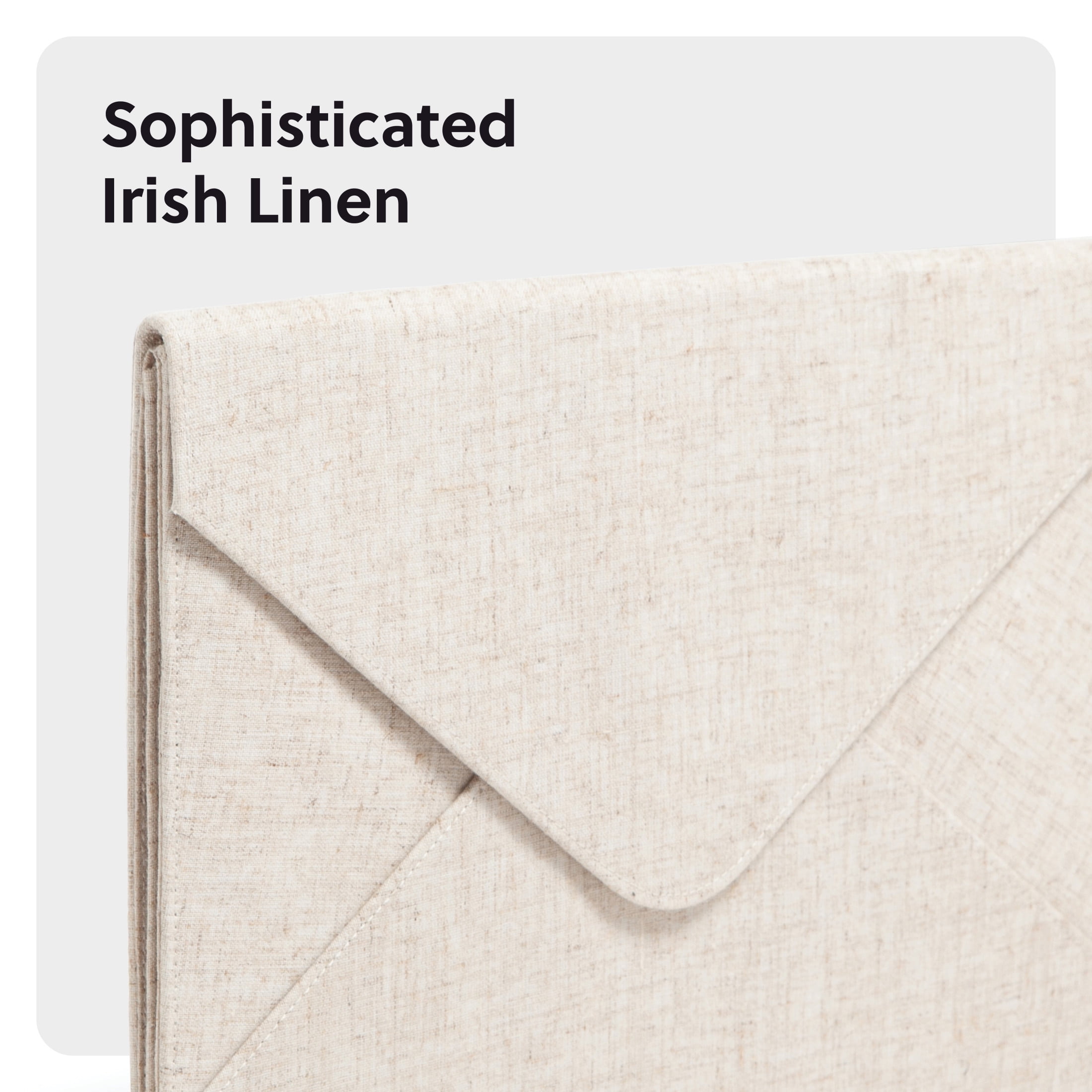 U Brands Linen Document Holder File Sorter, 13 x 9.75 in., Beige