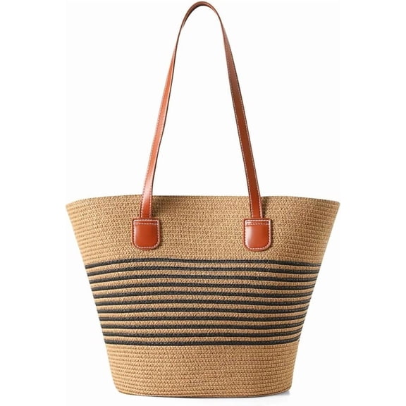 Nollia Straw Bags For Women | Travel Straw Totes Bag, Summer Woven Handmade, Shoulder Bag Handbag